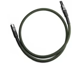 Línea HPA Balystik US Negra, tubo reforzado, conexión US, recubrimiento de nylon.