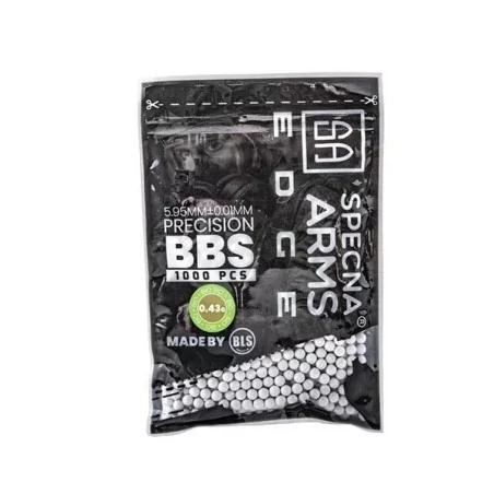 BOLAS BIO 0.43G SPECNA BLANCAS 1000 BBS BY BLS PARA AIRSOFT