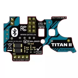 Gatillo Electrónico Gate Titan II Bluetooth Ver. 2, diseñado para mejorar la precisión y respuesta en réplicas.