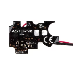 Gatillo Aster V2 SE con Quantum Trigger y cableado trasero.