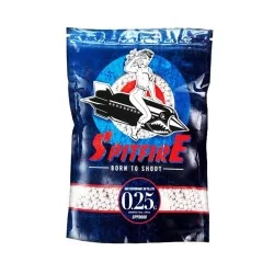 BOLAS DE AIRSOFT MARCA SPITFIRE 0.25G NO BIO 1KG BLANCAS