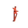 Gatillo recto SHS color rojo CNC para réplicas M4 AEG compatible Specna Arms