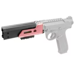 Extensión de cañón 130mm Action Army AAP-01 – Precisión mejorada y estilo moderno en negro