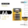 PACK PILA AA 1.5V 4 UNIDADES MARCA EXTRASTAR
