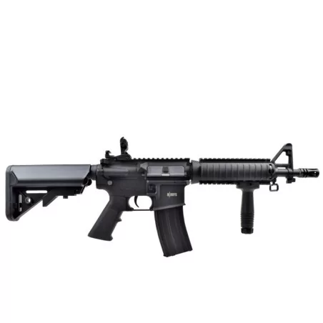 Réplica M4 Dboys AEG negra con culata abatible y cargador hi-cap de 300 bbs