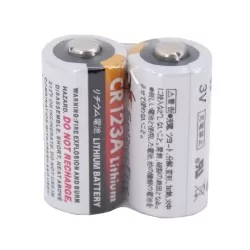 PILA VLC PRO LITIO CR123A 3.0V 1400MAH SE VEN DOS PILAS PLANO DE FRENTE