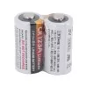 PILA VLC PRO LITIO CR123A 3.0V 1400MAH SE VEN DOS PILAS PLANO DE FRENTE
