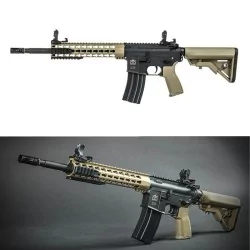 Evolution Recon S 14.5 Carbontech Negra/Tan réplica airsoft con cañón precisión