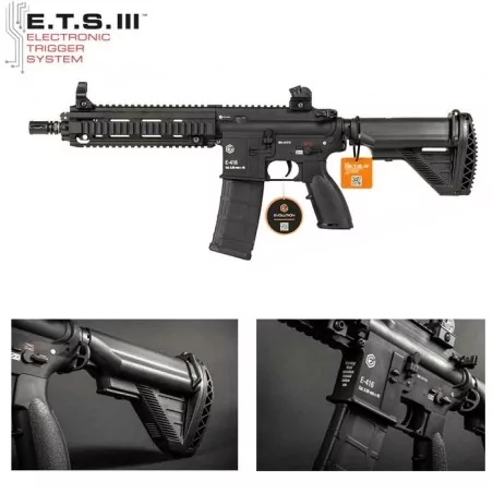 E-416 CQB réplica airsoft full metal HK416 con gatillo electrónico ETS III