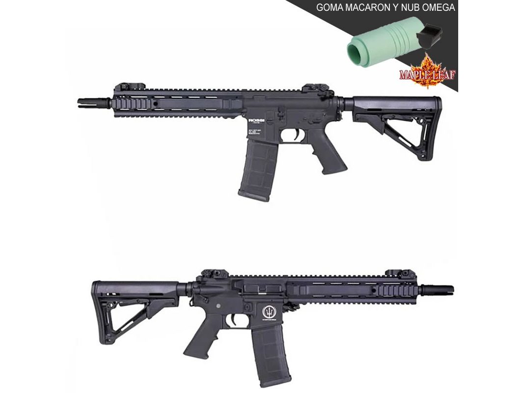 Rossi Neptune Sas Negra Gatillo Electronico + Upgrade Maple Leaf