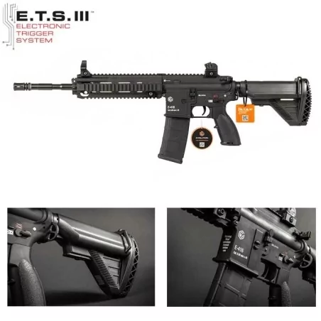 E-416 réplica airsoft full metal HK416 con gatillo electrónico ETS III
