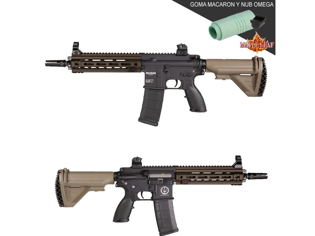 Réplica Rossi 416 Neptune 9" Devgru Negra/Tan - Maple Leaf Upgrade - Gatillo Electrónico