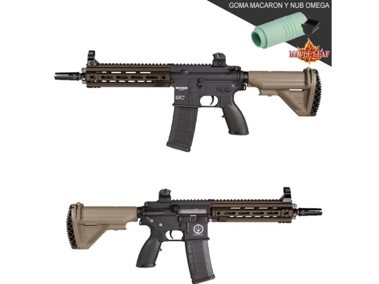 ROSSI 416 NEPTUNE 9" DEVGRU Negra/Tan con upgrade Maple Leaf