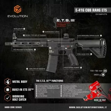 【E-416 ETS III】 Réplica Airsoft · VSGun