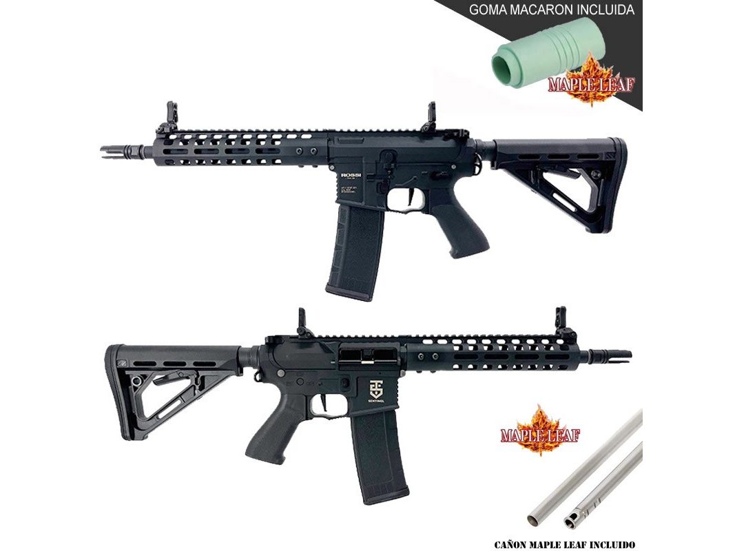 ROSSI M4 SENTINEL EPSILON CON GATILLO ELECTRÓNICO NEGRA - MEJORADA PRECISION MAPLE LEAF