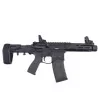 Réplica PDW Eagle 6.5" GBB Golden Negro con construcción en metal y fuerte retroces