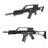 Réplica G36 Jing Gong G608-3 Black con cuerpo de ABS y guardamanos RIS de metal