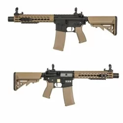 SA-E07 EDGE 2.0 ASTER Negra/Tan Specna Arms con goma Maple Leaf