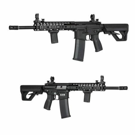 SA-E09 EDGE 2.0 Heavy Ops negra Specna Arms con goma Maple Leaf