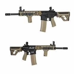 SA-E09 EDGE 2.0 Heavy Ops tan/negra Specna Arms con goma Maple Leaf