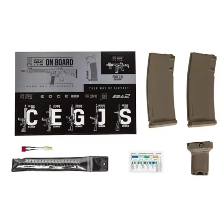 SA-E12 EDGE 2.0 ASTER LIGHT OPS NEGRA/TAN + GOMA MAPLE · VSGun