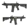 Fusil de airsoft SA-E05 EDGE 2.0 ASTER NEGRA con sistema FULL MR-HOP y diseño SPECNA