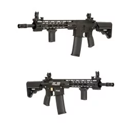Réplica SA-E14 EDGE 2.0 ASTER NEGRA Specna Arms con sistema FULL MR-HOP de alta precisión.