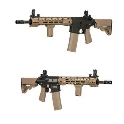 SA-E14 EDGE 2.0 ASTER NEGRA/TAN Specna Arms con sistema de alta precisión FULL MR-HOP.