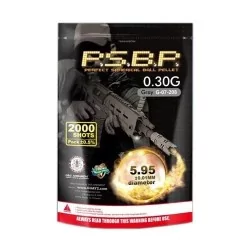BOLSA DE BOLAS MARCA G&G 0,30G 2000 BBS GRISES/BLANCAS