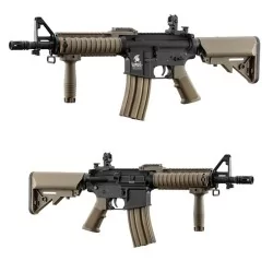 Fusil Lt-02c Gen2 Mk18 Lancer Tactical color tan estilo clásico M4 para principiantes airsoft