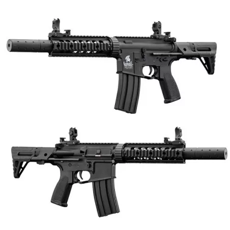 LT-15 BDL-GEN2 M4 PDW negro Lancer Tactical culata multiposición doble tubo para principiantes