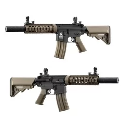 LT-15 GEN2 M4 tan/negro Lancer Tactical guardamanos 12" para principiantes airsoft