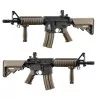 Réplica airsoft LT-02 G2 M4 CQBR Lancer Tactical negra/tan con guardamanos raíles picatinny