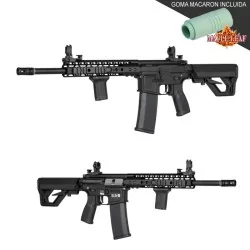 Replica Specna Arms SA-E09 negra mejorada para airsoft táctico