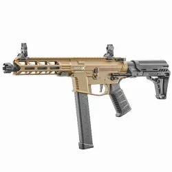 Sub-Fusil LT-35 Gen2 9mm Battle X PDW color tan Lancer Tactical con pistón metálico mejorado