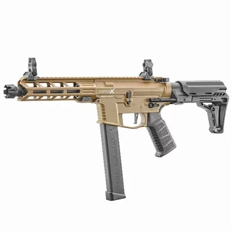 Sub-Fusil LT-35 Gen2 9mm Battle X PDW color tan Lancer Tactical con pistón metálico mejorado