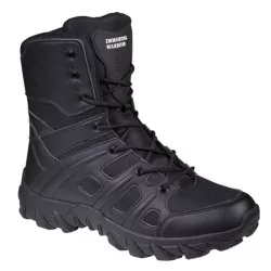 BOTA MARCA IMMORTAL OMEGA 8” NEGRO CAÑA ALTA PARA VISTA LATERAL
