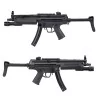 MP5 Secutor Virtus IV AEG con linterna táctica integrada, conector T-Dean y culata retráctil