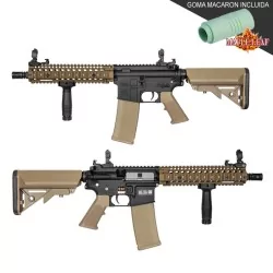 Replica Specna Arms MK18 EDGE 2.0 SA-E19 tan upgradeada airsoft