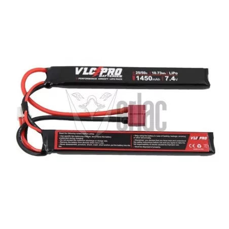 BATERIA DOS MODULOS MARCA VLC PRO 7.4V 1450 MAH 25C-50C