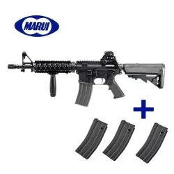 Fusil MWS M4 CQB GBB Tokyo Marui + 3 cargadores extra: réplica airsoft gas blowback.