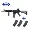 Fusil MWS M4 CQB GBB Tokyo Marui + 3 cargadores extra: réplica airsoft gas blowback.
