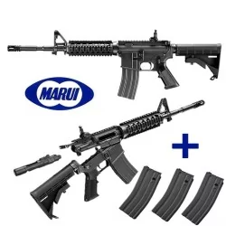 Fusil MWS Tokyo Marui M4 GBB M4A1 + 4 cargadores: réplica airsoft gas blowback.