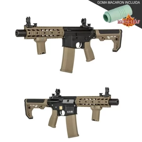Replica Specna Arms SA-E05 LIGHT OPS STOCK EDGE Tan/Negra réplica airsoft