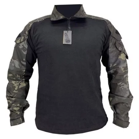 CAMISETA CAMUFLAJE MULTICAM BLACK MARCA CONQUER DLX