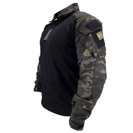 CAMISETA COMBATE CONQUER DLX MULTICAM BLACK