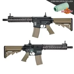 Réplica SA-A03 Specna Arms Tan/Negra para airsoft, alta precisión y durabilidad