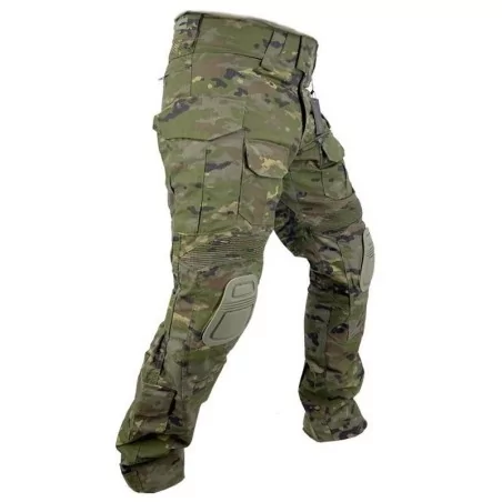 PANTALON CONQUER DLX BOSCOSO PIXELADO RODILLERAS VISTA LATERAL