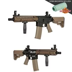 Replica Specna Arms MK18 Daniel Defense SA-E19 EDGE bronze/negra para airsoft.