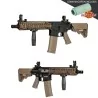 Replica Specna Arms MK18 Daniel Defense SA-E19 EDGE bronze/negra para airsoft.